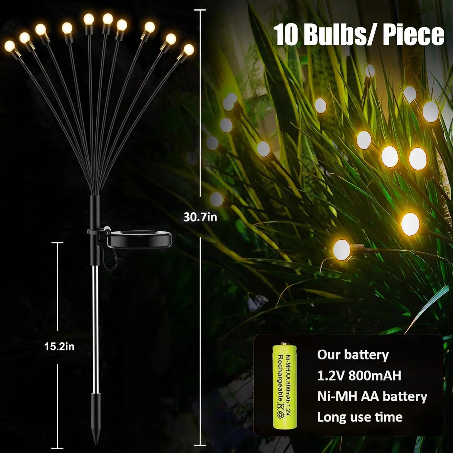 Luci Solari LED Lucciole – 10 LED IP65