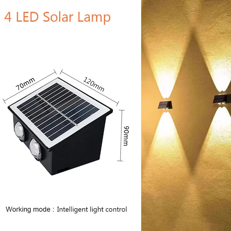 Lampada Solare da Parete LED