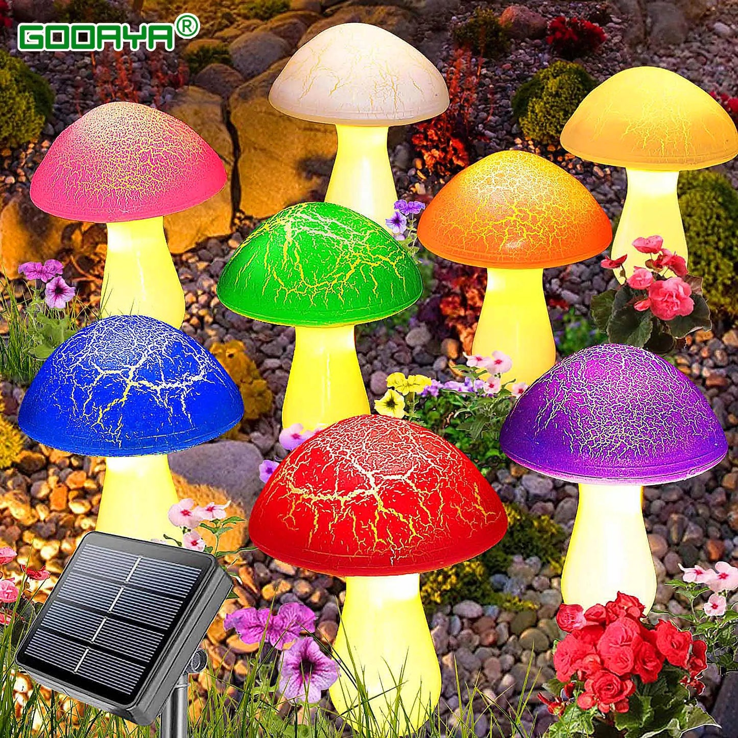 Solar Mushroom Lamp