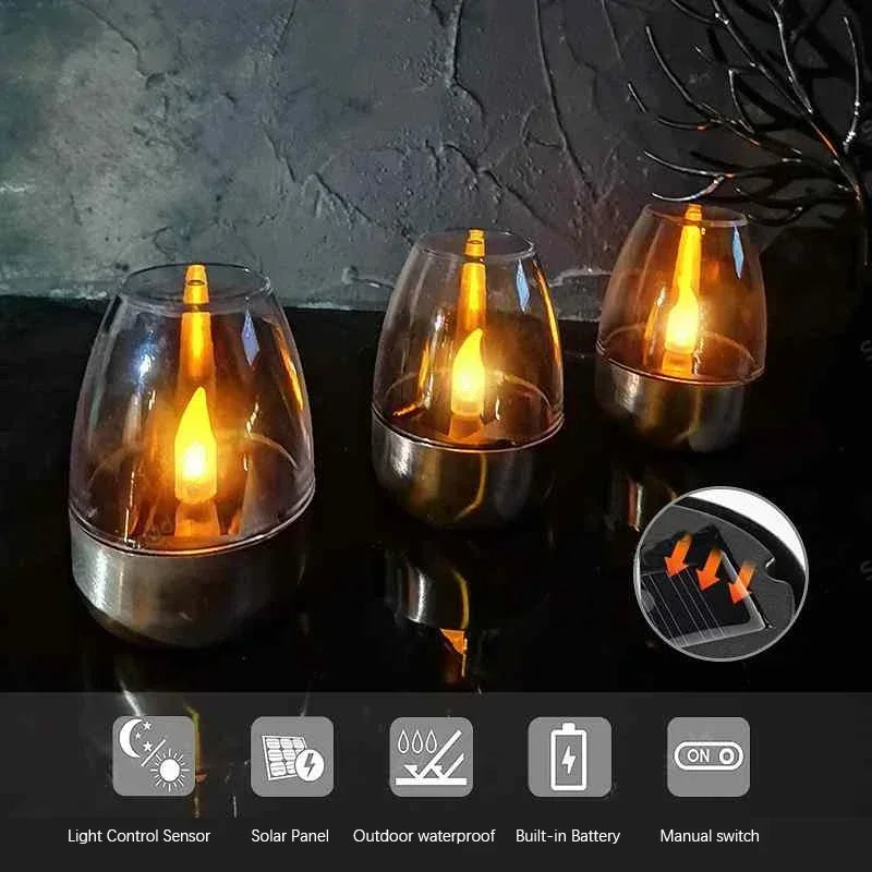 Candele Solari LED Fiamma – IP65 Esterne