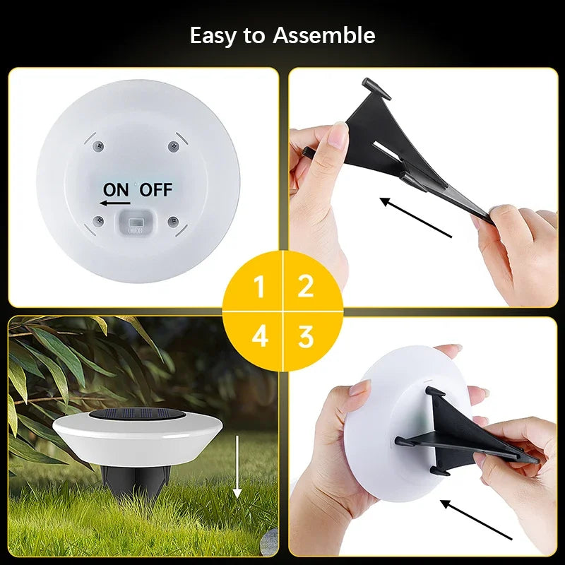 Lampade Solari da Giardino 360° LED IP65