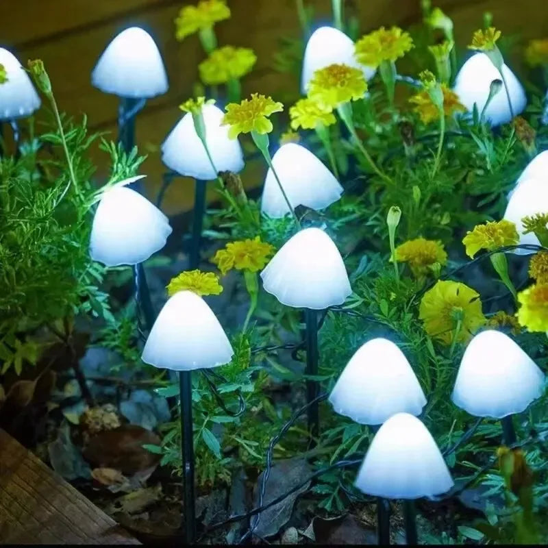 Luci Solari LED Fungo – 10 Pezzi Impermeabili