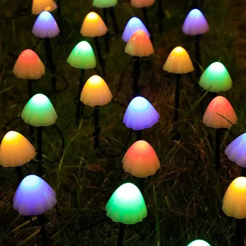 Luci Solari LED Fungo – 10 Pezzi Impermeabili