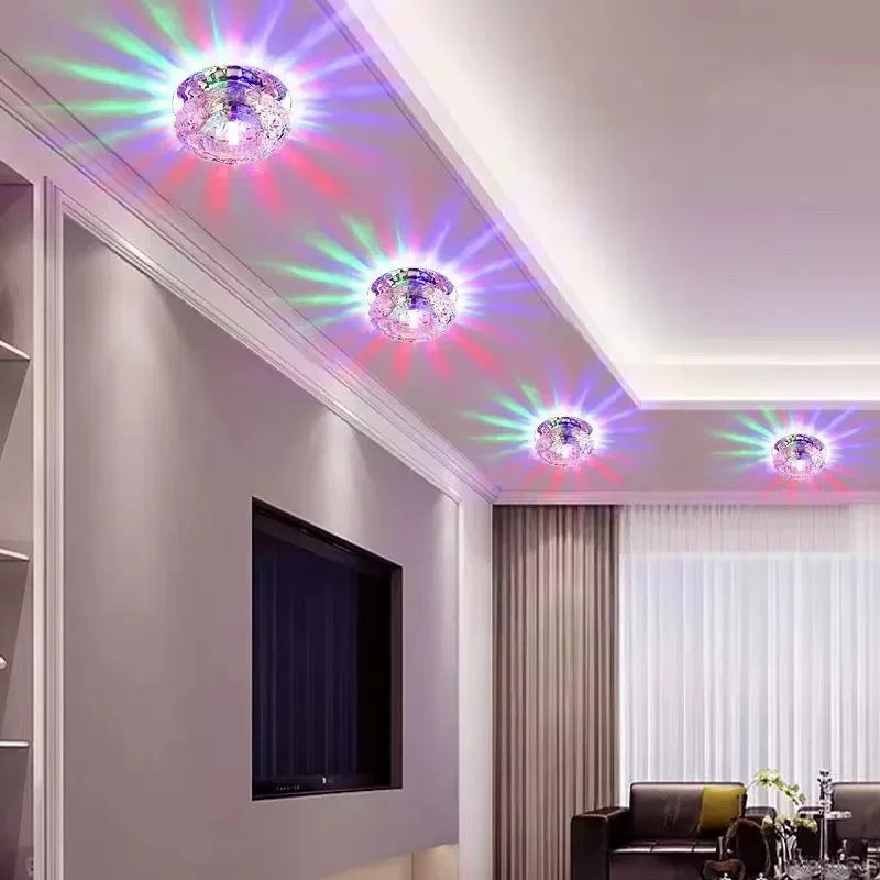 Plafoniera LED Cristallo Incasso Moderna – Corridoio & Soggiorno