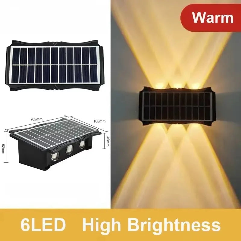 Lampada Solare da Parete LED IP65