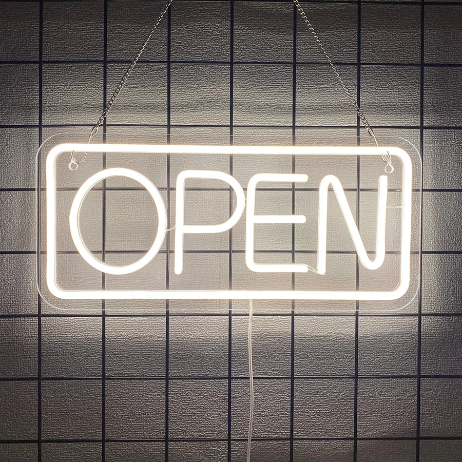 Insegna LED Neon “OPEN”