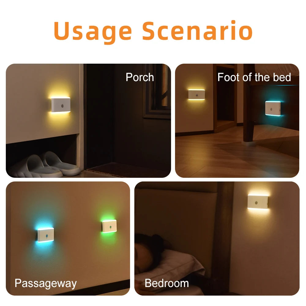 Luce Notturna LED Ricaricabile con Sensore