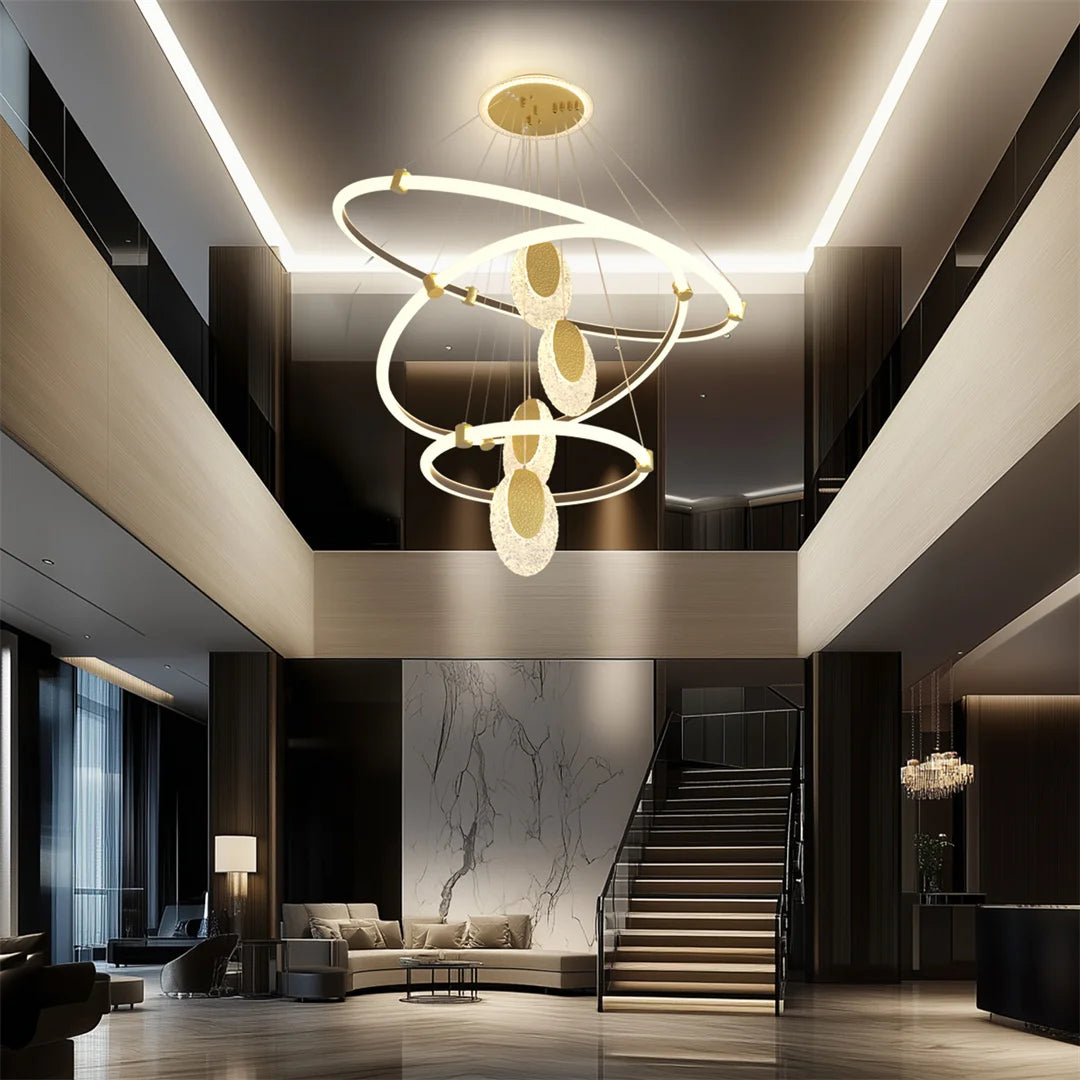 Lampadario LED Moderno a Goccia 3 Colori
