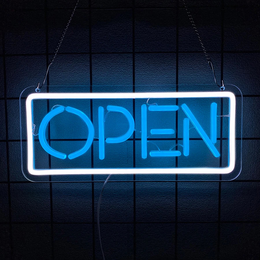 Insegna LED Neon “OPEN”