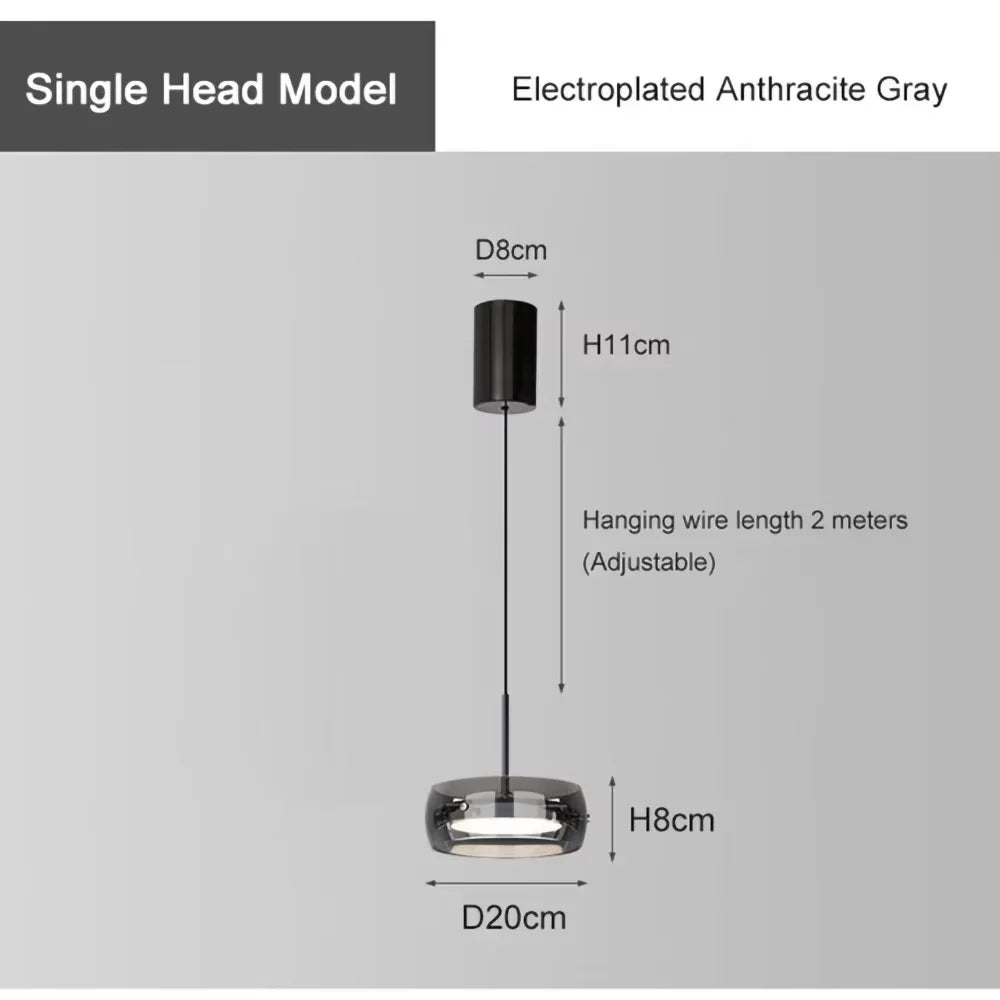 Lampada a Sospensione Nordica in Vetro