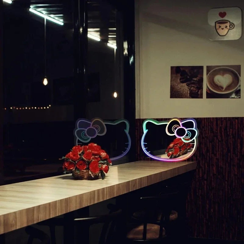 Specchio LED Neon Hello Kitty