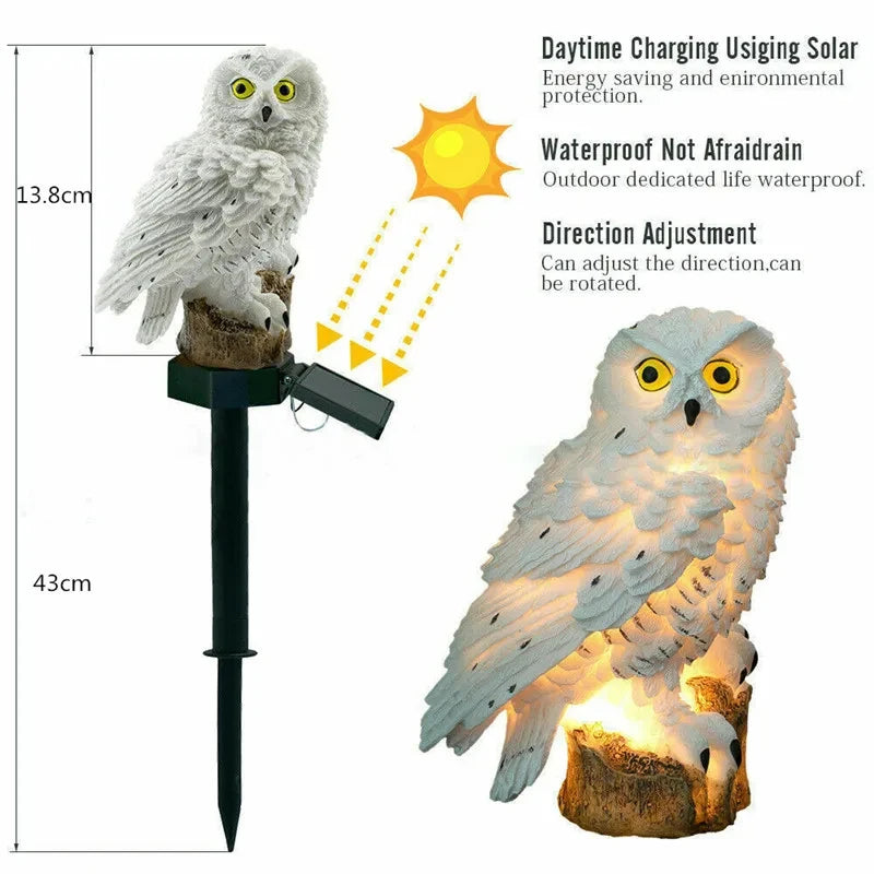 Lampada Solare LED Gufo – Impermeabile Esterni