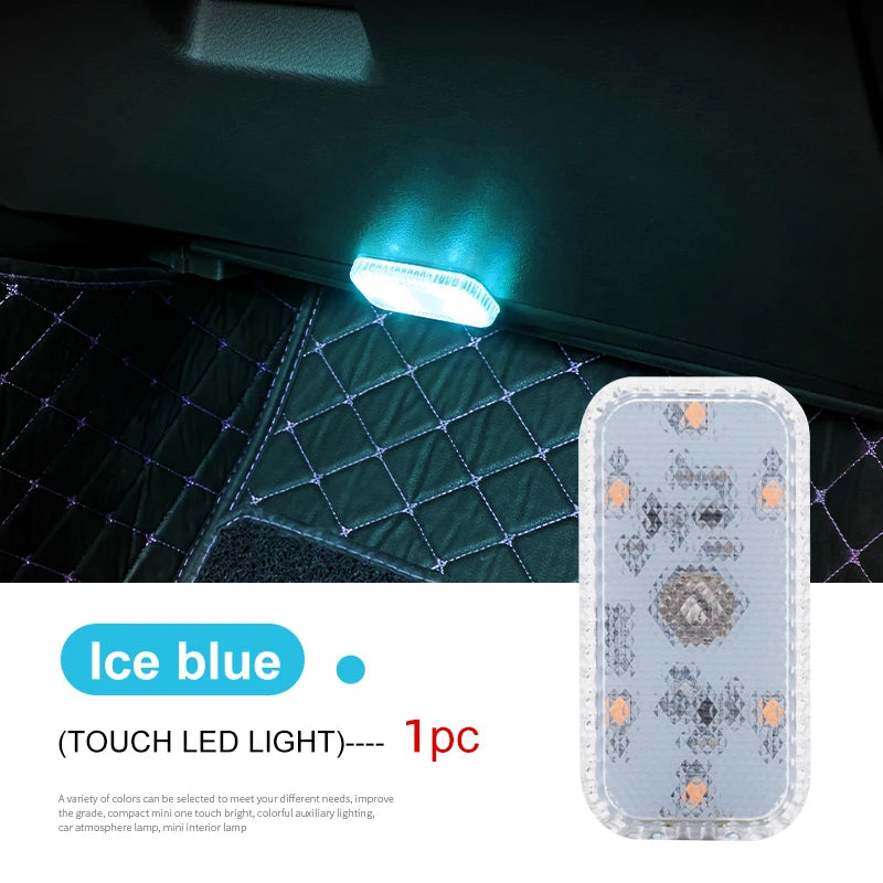 Lampada da lettura a LED ricaricabile USB per interni auto