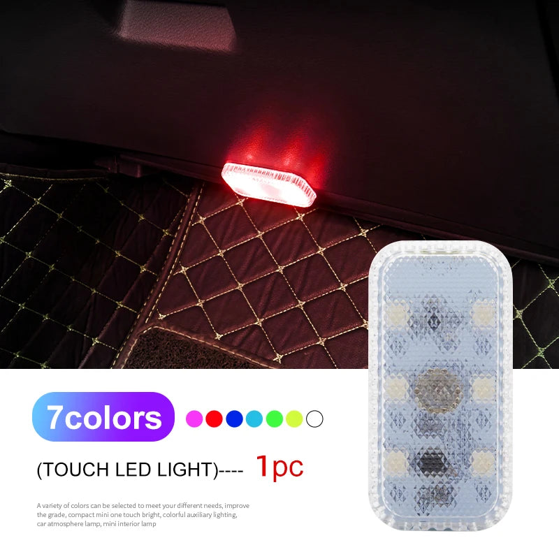Lampada da lettura a LED ricaricabile USB per interni auto