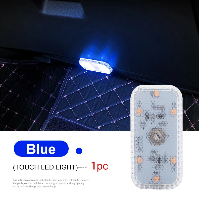 Lampada da lettura a LED ricaricabile USB per interni auto