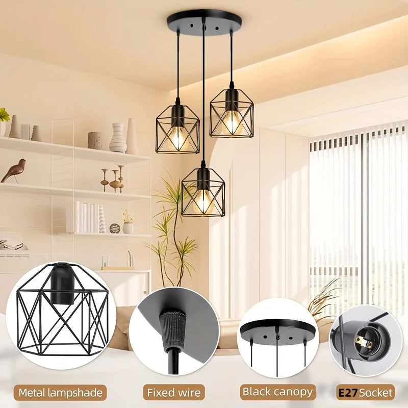 Vintage Pendant Lamp 3 Head