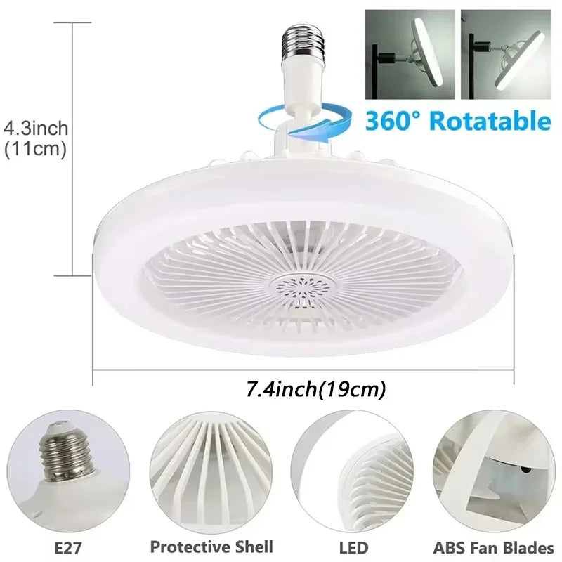 Ventilatore Soffitto LED 2in1 Dimmerabile