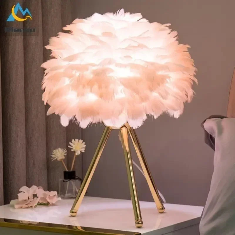 Lampad Moderna a Piume LED