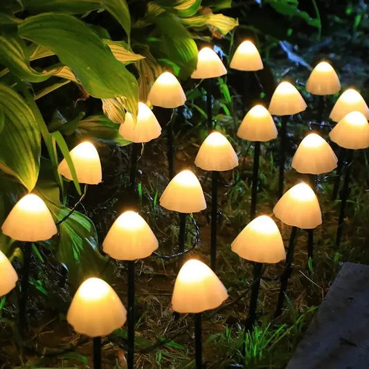 Luci Solari LED Fungo – 10 Pezzi Impermeabili