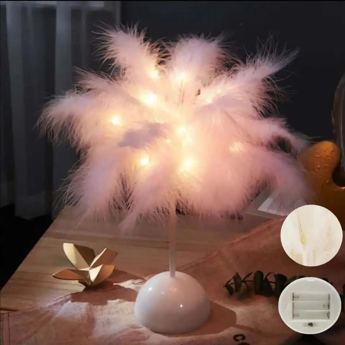 Lampada LED Piuma Portatile a Batteria – Kids