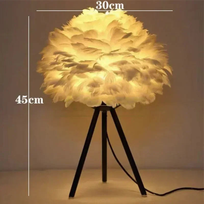 Lampad Moderna a Piume LED