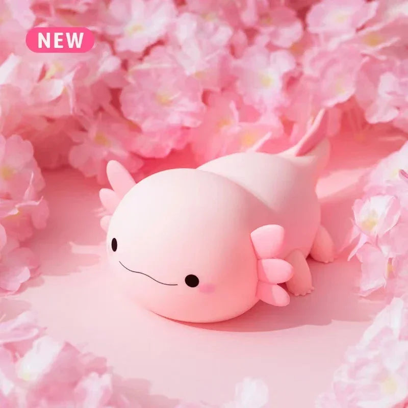 Lampada Axolotl LED Touch Ricaricabile per Bambini