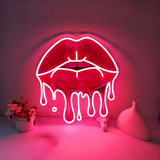 Neon LED “Melting Lips” Sexy