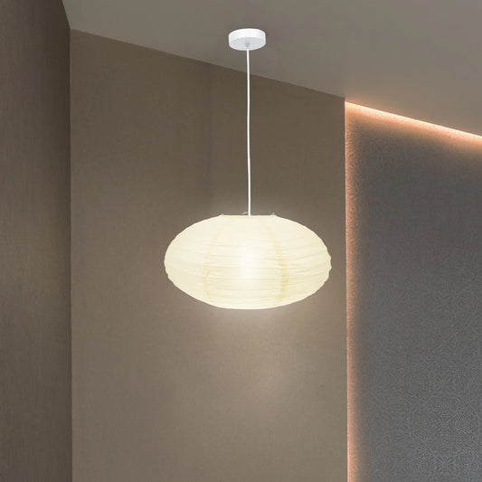 Oval Round Lamp Shade Rice Paper Pendant Lampshade