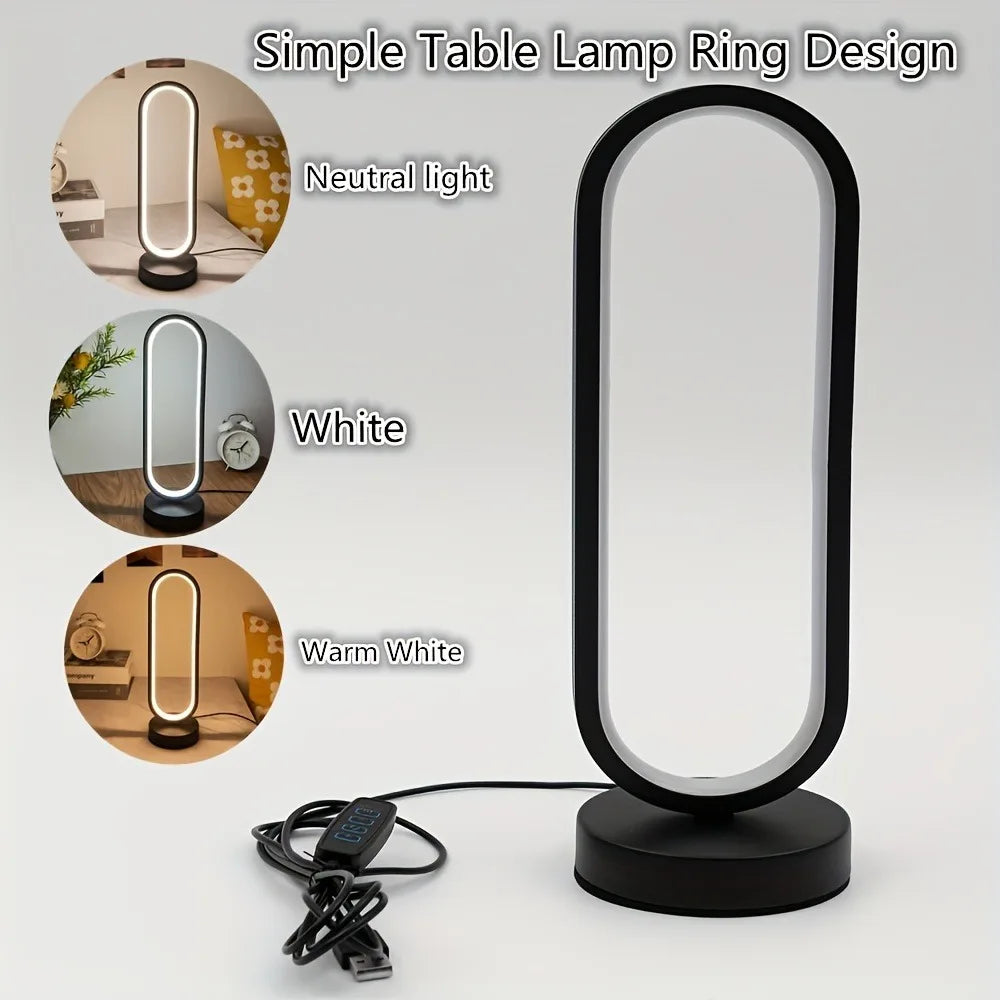 Lampada LED Tavolo USB 3 Luci Dimmer