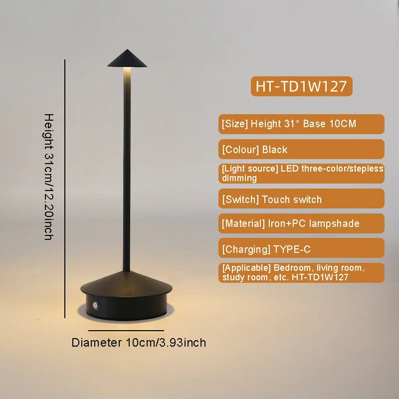 Lampada LED Tavolo – Touch Ricaricabile