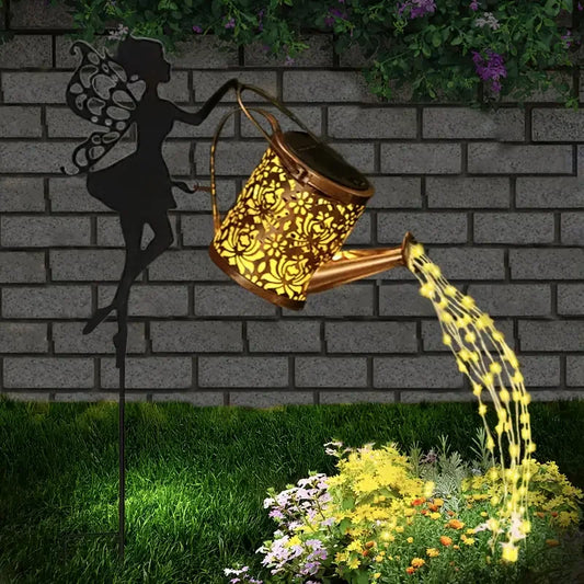 Lampada Solare da Giardino con Annaffiatoio