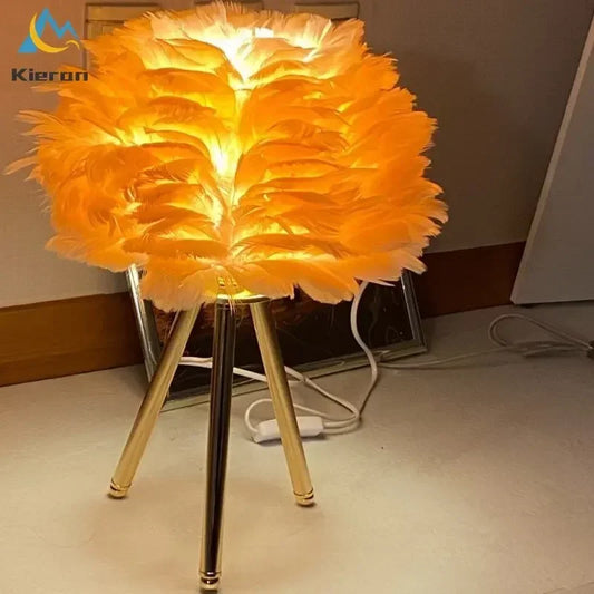 Lampad Moderna a Piume LED
