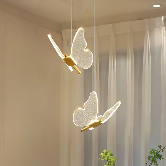 LED Butterfly Pendant Light