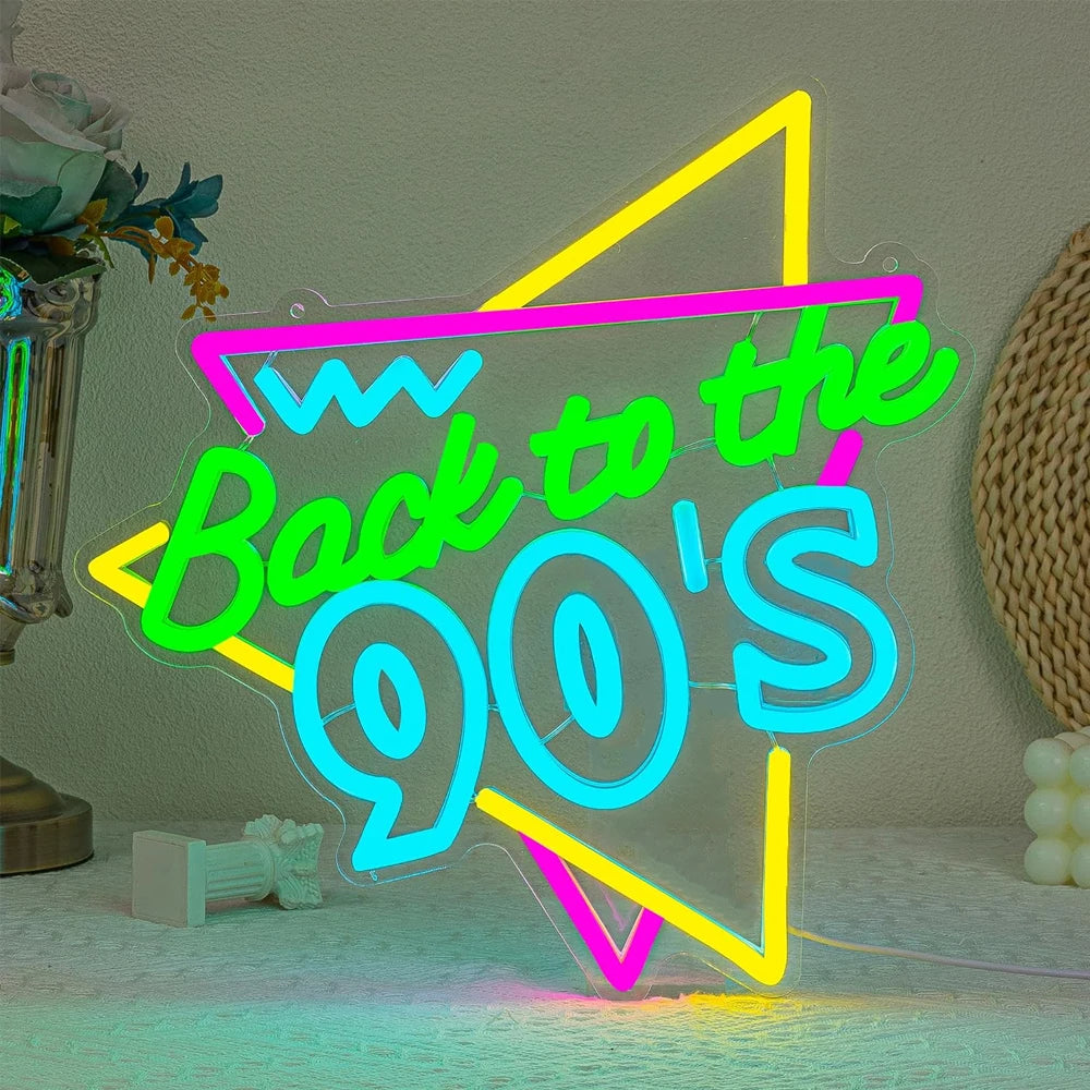 To The 80s Back Neon LED Sign