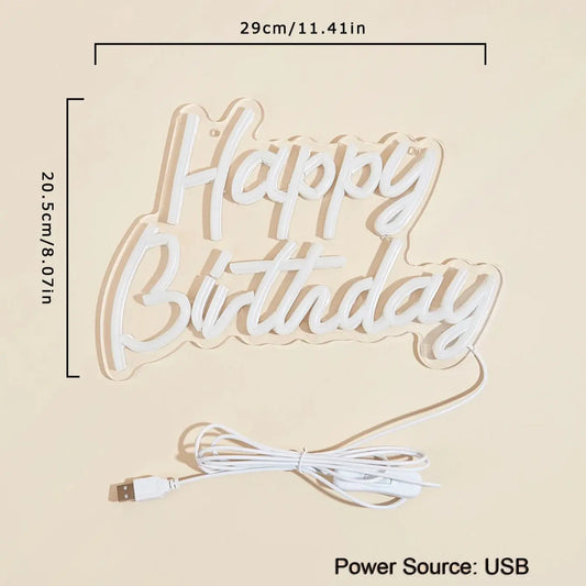Insegna LED Neon “Happy Birthday”