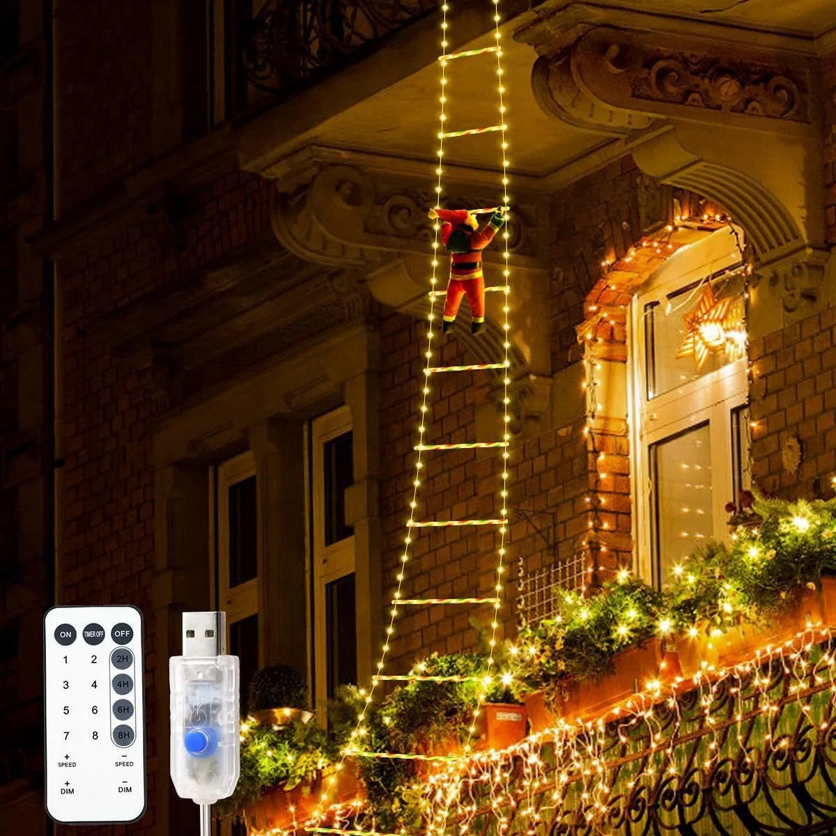 ClimbSanta – LED Lights ☃️✨