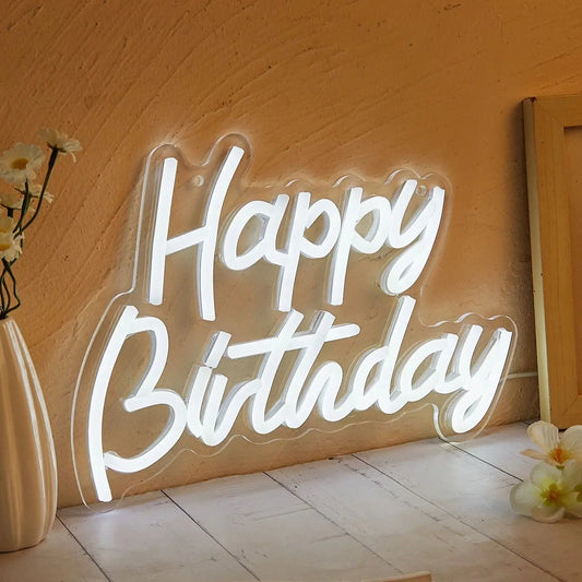 Insegna LED Neon “Happy Birthday”