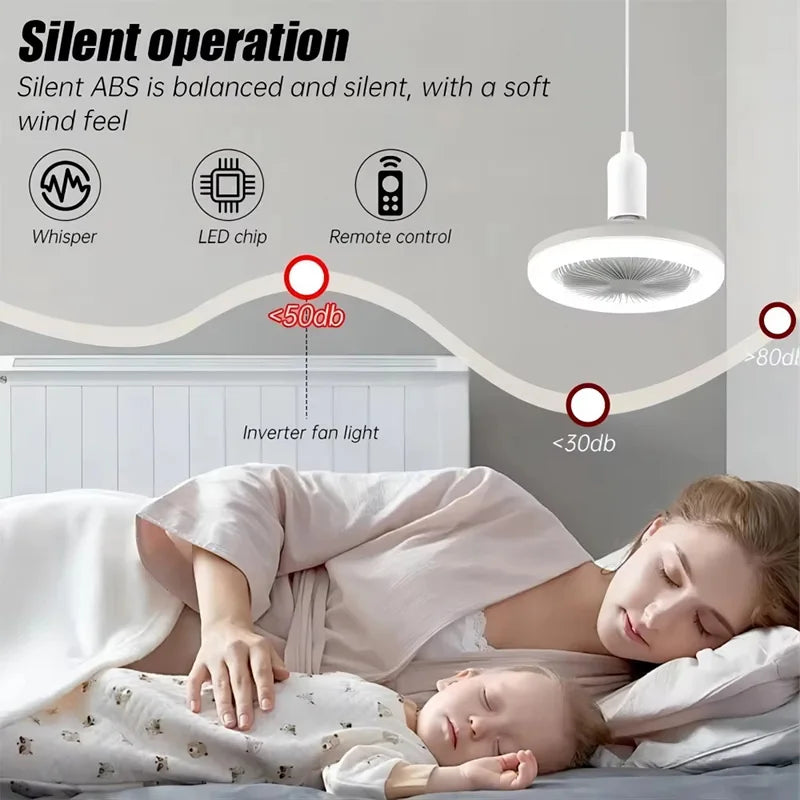 Ventilatore Soffitto LED 2in1 Dimmerabile