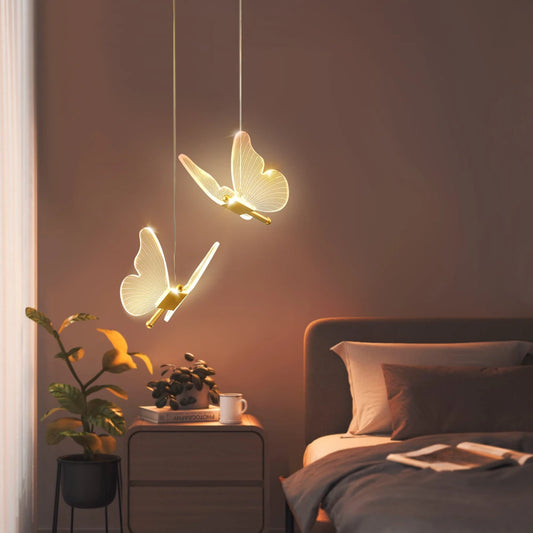 LED Butterfly Pendant Light