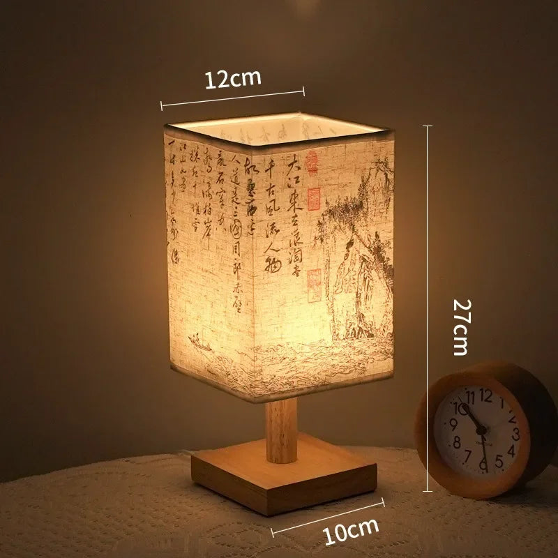 Lampada da Tavolo LED Stile Cinese – Dimmer USB