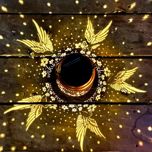 Lanterna Solare in Ferro – Lampada da Giardino Impermeabile