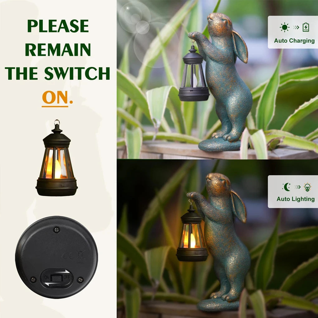 BunnyGlow – Solar Statue