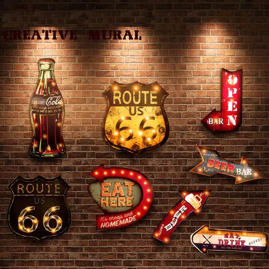 Insegna LED Vintage