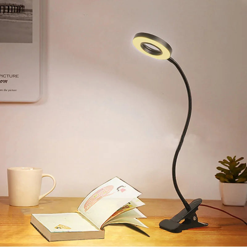 Lampada LED Clip – USB, 3 Tono, Flessibile