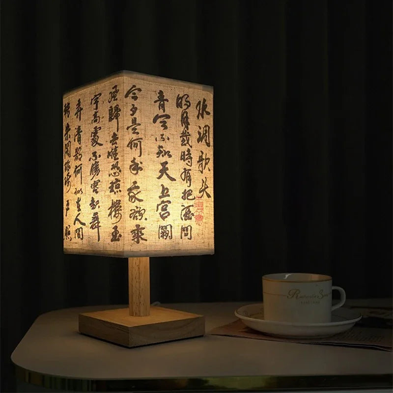 Lampada da Tavolo LED Stile Cinese – Dimmer USB