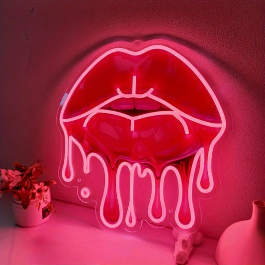 Neon LED “Melting Lips” Sexy
