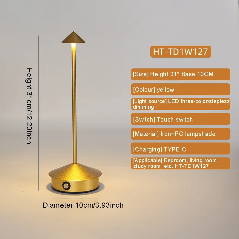 Lampada LED Tavolo – Touch Ricaricabile