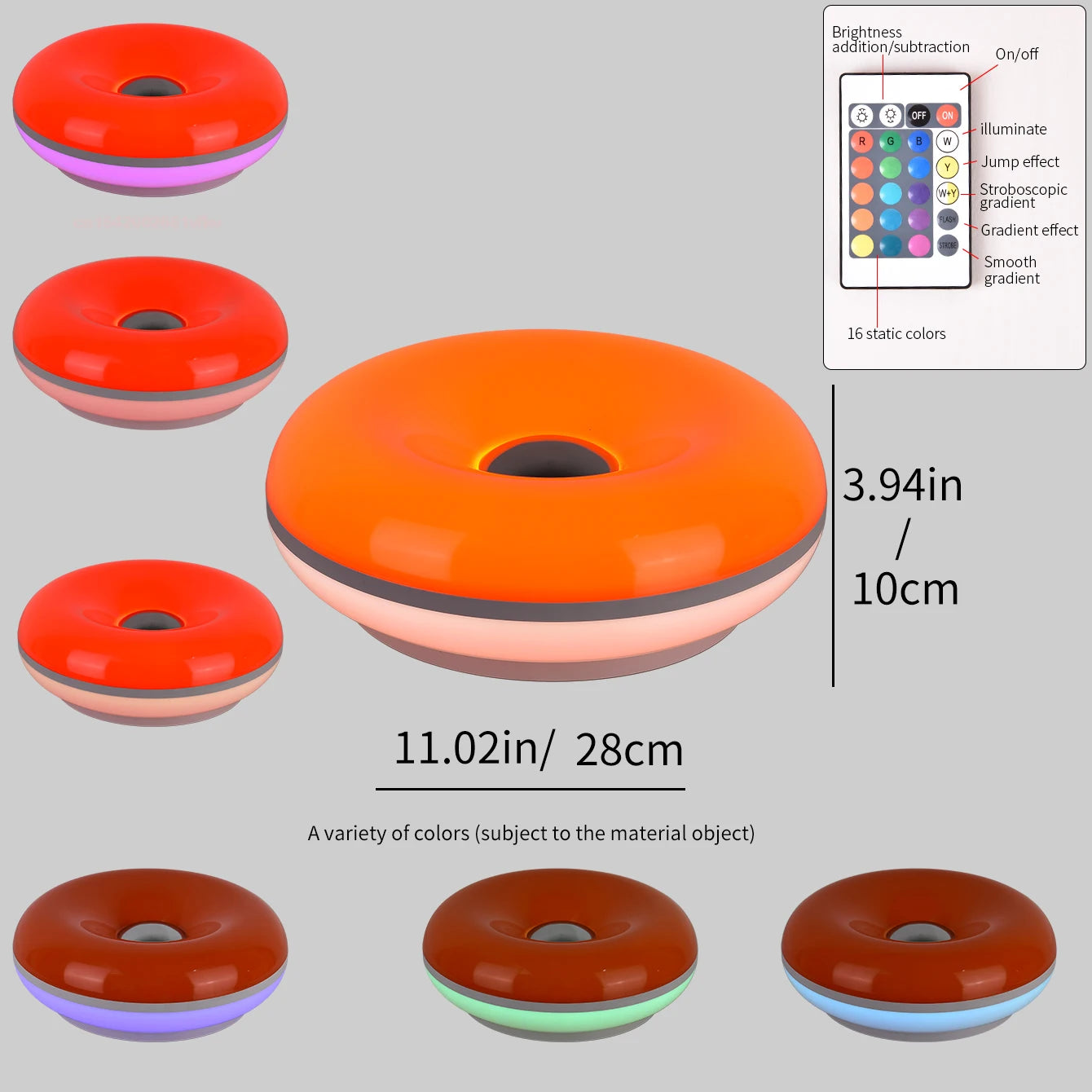 Lampada LED Donut – USB 16 RGB