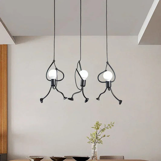 Lampadario Omino Ferro Vintage E27