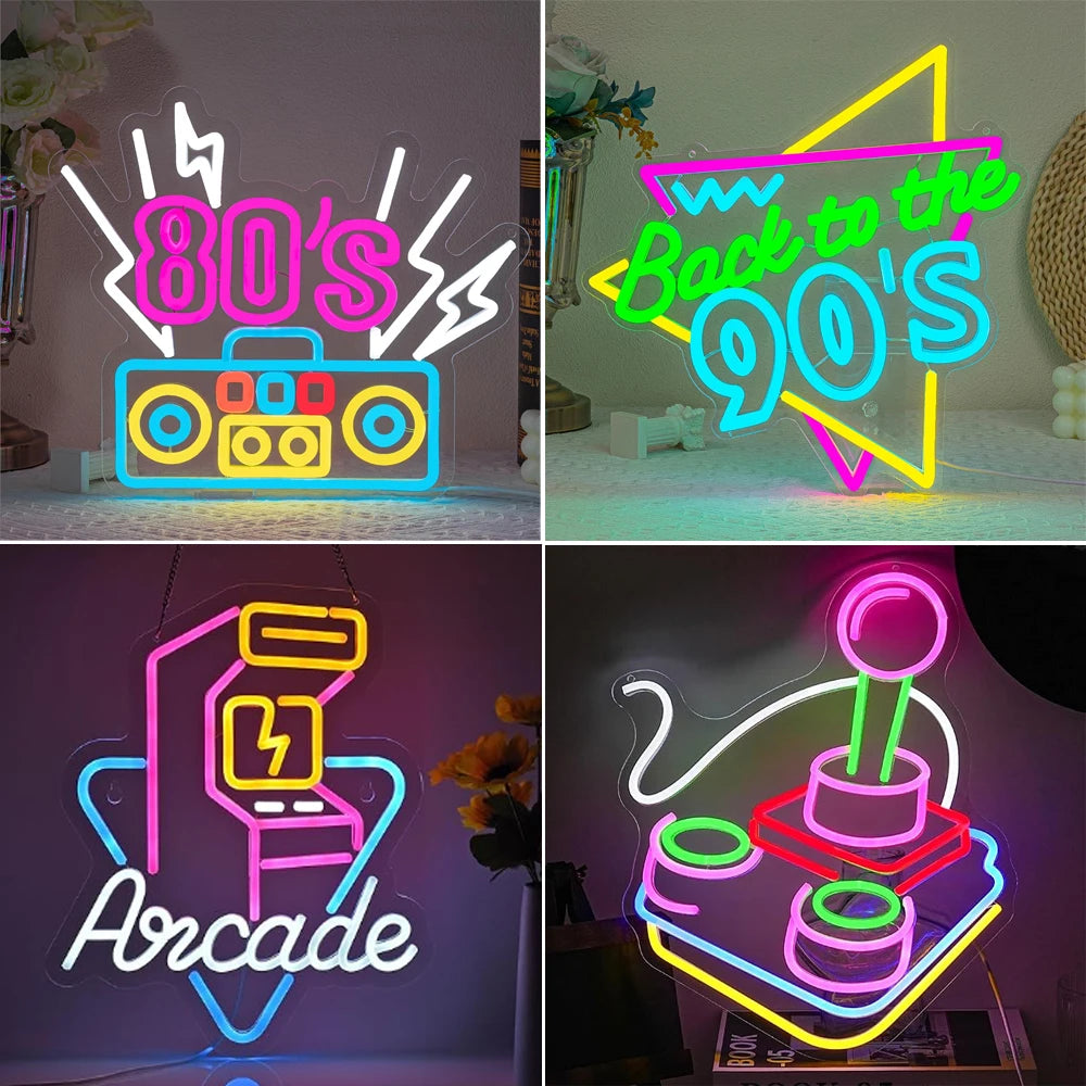 To The 80s Back Neon LED Sign